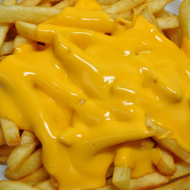CHEESE FRIES.